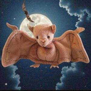Vtg 96 TY Batty Bat Velcro Wings #4035 Retire Rare Errors